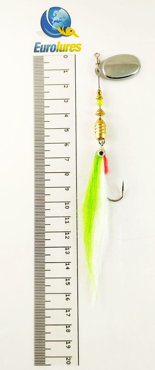 EUROLURES "SAMARA" modèle MK1 "STREAMER" FRENCH BLADE N° 3 "GREEN APPLE"