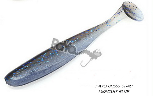 PAYO CHIKO SHAD 2" MIDNIGHT BLUE