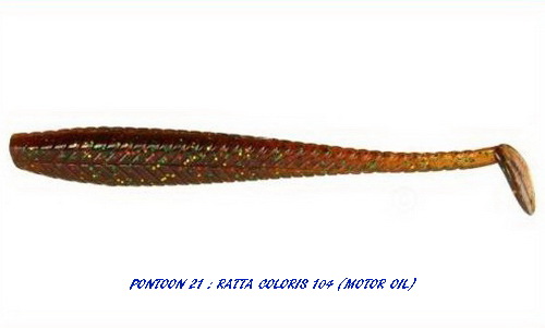 RATTA SHAD 2.25 inch (Coloris 104 -Fire Motor Oil)