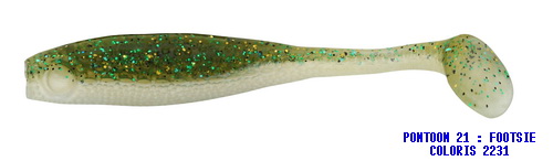 PONTOON 21 GAD FOOTSIE SHAD 4 inch (Coloris 2231) - pack 4 leurres