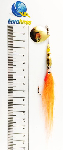 EUROLURES "SAMARA" modèle MK2 "STREAMER" ORANGE FIRE COLORADO GOLD N°3.5