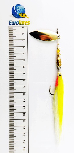 EUROLURES "SAMARA" modèle MK2 "STREAMER" YELLOW WILLOW GOLD N°4