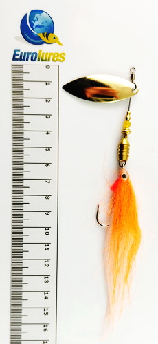 EUROLURES "SAMARA" modèle MK2 "STREAMER" ORANGE FIRE WILLOW GOLD N°4