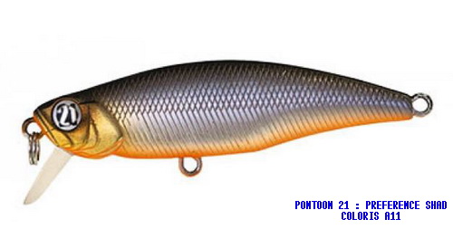 PREFERENCE SHAD 55F SR COLORI A-11