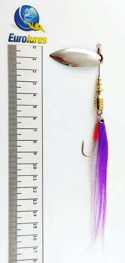 EUROLURES "SAMARA" modèle MK1 "STREAMER" PURPLE WHITE WILLOW SILVER N°4