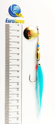 EUROLURES "SAMARA" modèle MK2 "STREAMER" CLEAR BLUE COLORADO GOLD N°3.5